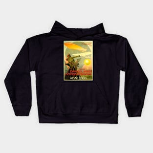 World's First International Air Show - 1909 Poster Kids Hoodie